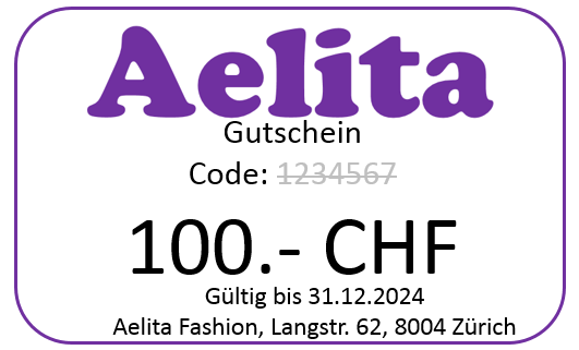 Coupon Gutschein von Aelita Fashion